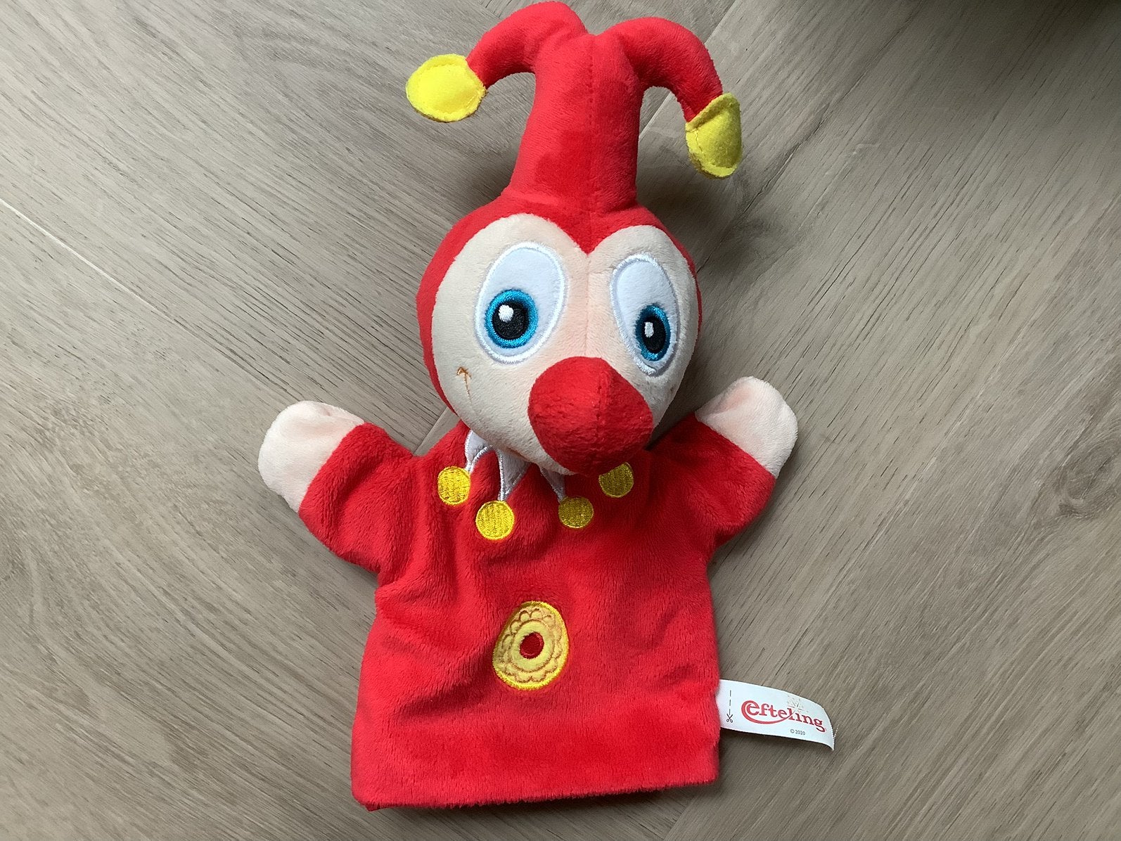 Jokie joki efteling handpop poppenkastpop pluche knuffel, Kinderen en Baby's, Ophalen of Verzenden, Zo goed als nieuw, Overige typen