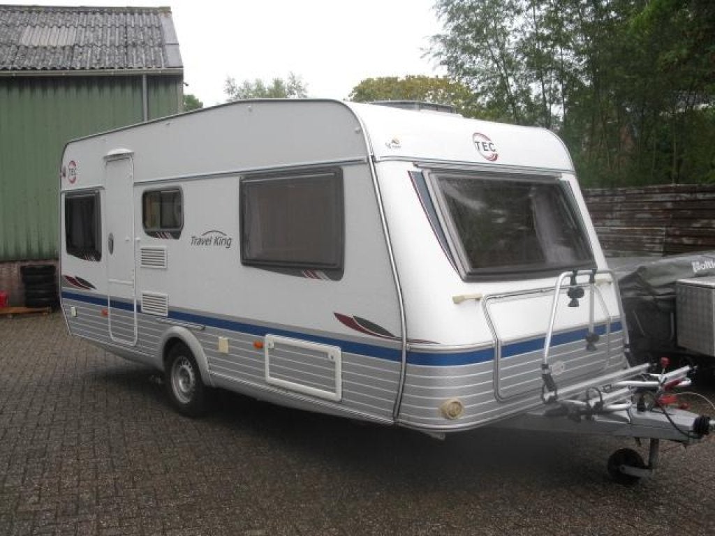 TEC Travel King 470 TE bj 2006 enkele bedden mover/luifel, Caravans en Kamperen, Standaardzit, T.E.C., Fietsenrek, Bedrijf