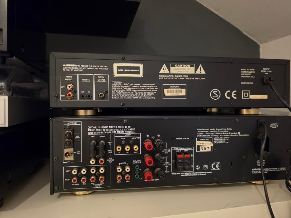 Harman Kardon CD-speler HD 750 & Receiver AVR 11, Overige merken, Gebruikt, Tuner of Radio, Losse componenten