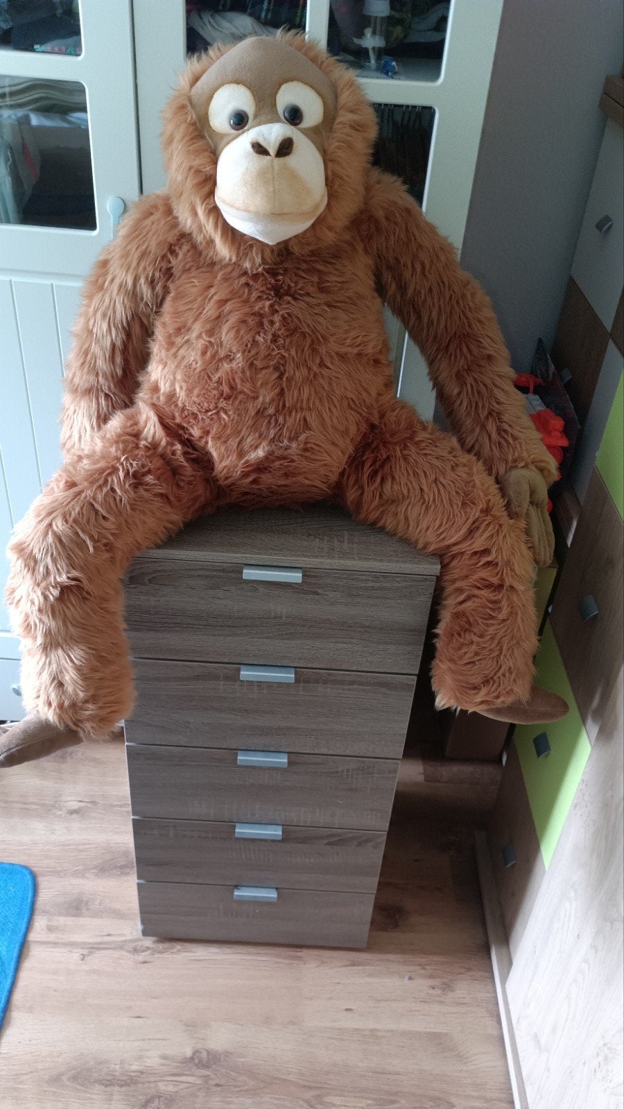 Grote Anna Club Plush Orang-oetan Knuffel  Zo goed als nieuw, Ophalen of Verzenden, Zo goed als nieuw, Anna Club Plush, Bruin