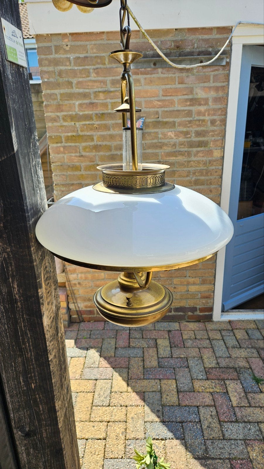 Koperen tafel lamp DHR HOLLAND RETRO zie beschrijving, Ophalen