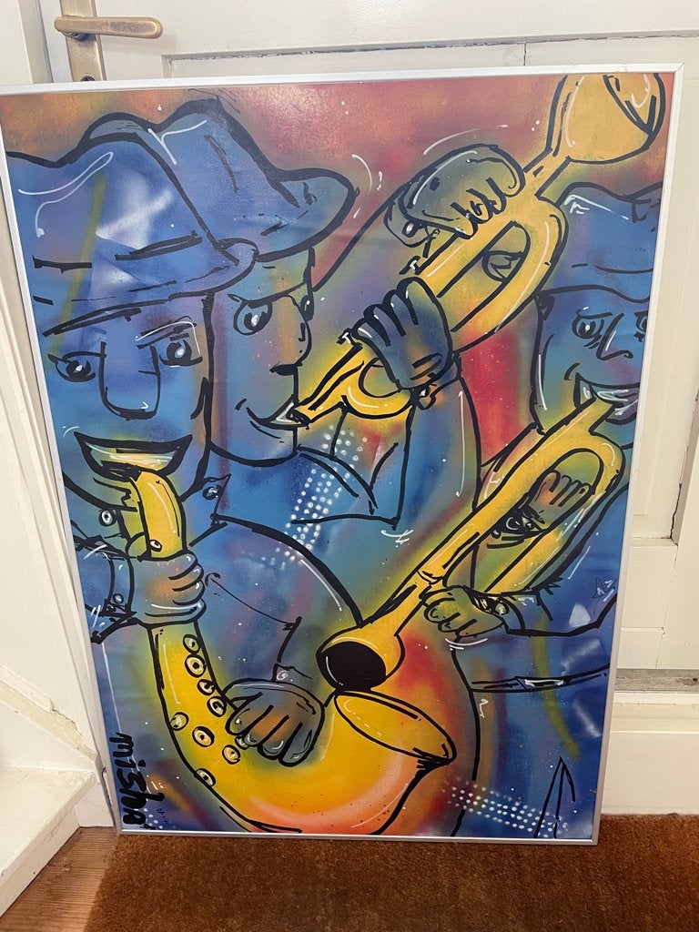 Schilderij Mischa van Toor - Blazers, Huis en Inrichting, Ophalen, Oorspronkelijke maker, Zo goed als nieuw, Schilderij
