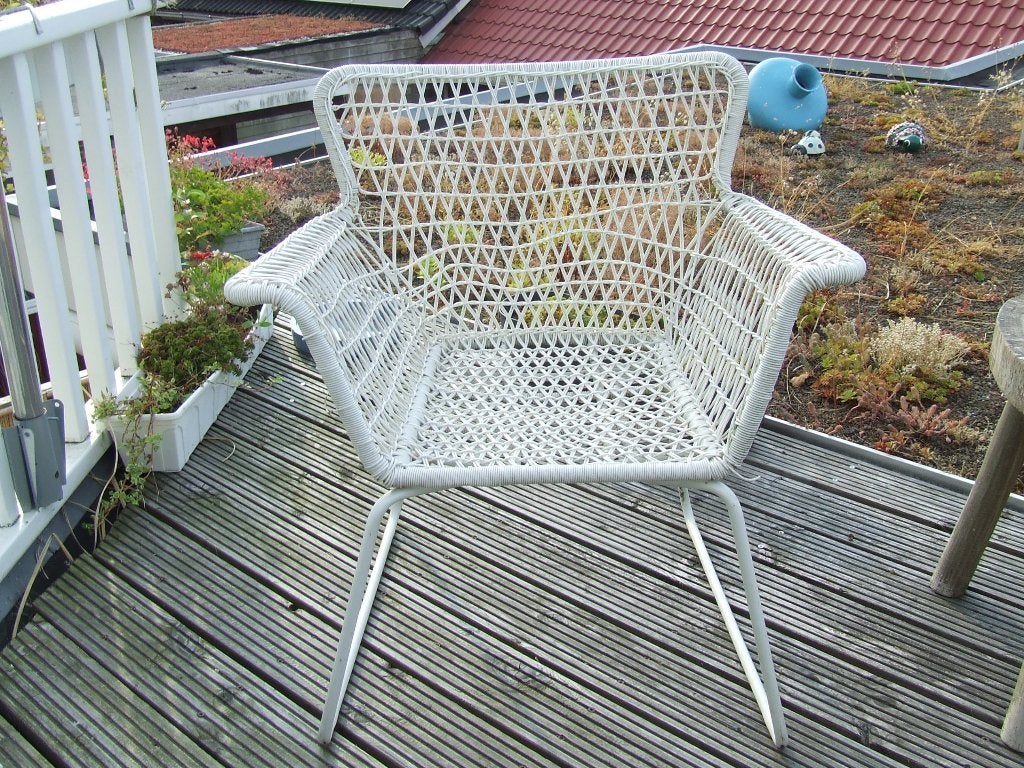 4 klimaat bestendige tuinstoelen, Tuin en Terras, Ophalen, Zo goed als nieuw, Metaal