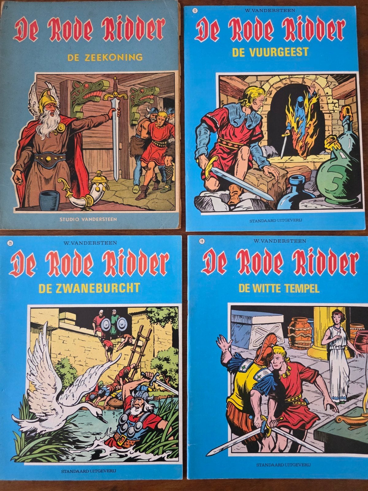 31 De Rode Ridder stripboeken, deels eerste drukken, Boeken, Stripboeken, Meerdere stripboeken, Ophalen of Verzenden, Gelezen
