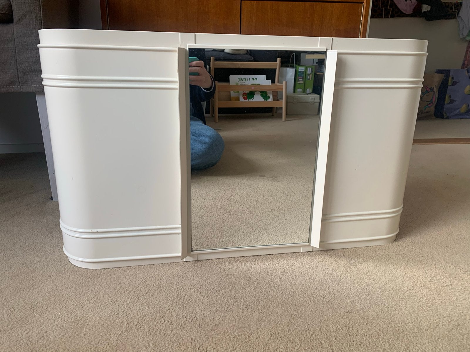 IKEA Aspudden vintage badkamerkastje met spiegel, Huis en Inrichting, Ophalen, 50 tot 100 cm, Minder dan 25 cm, Minder dan 100 cm