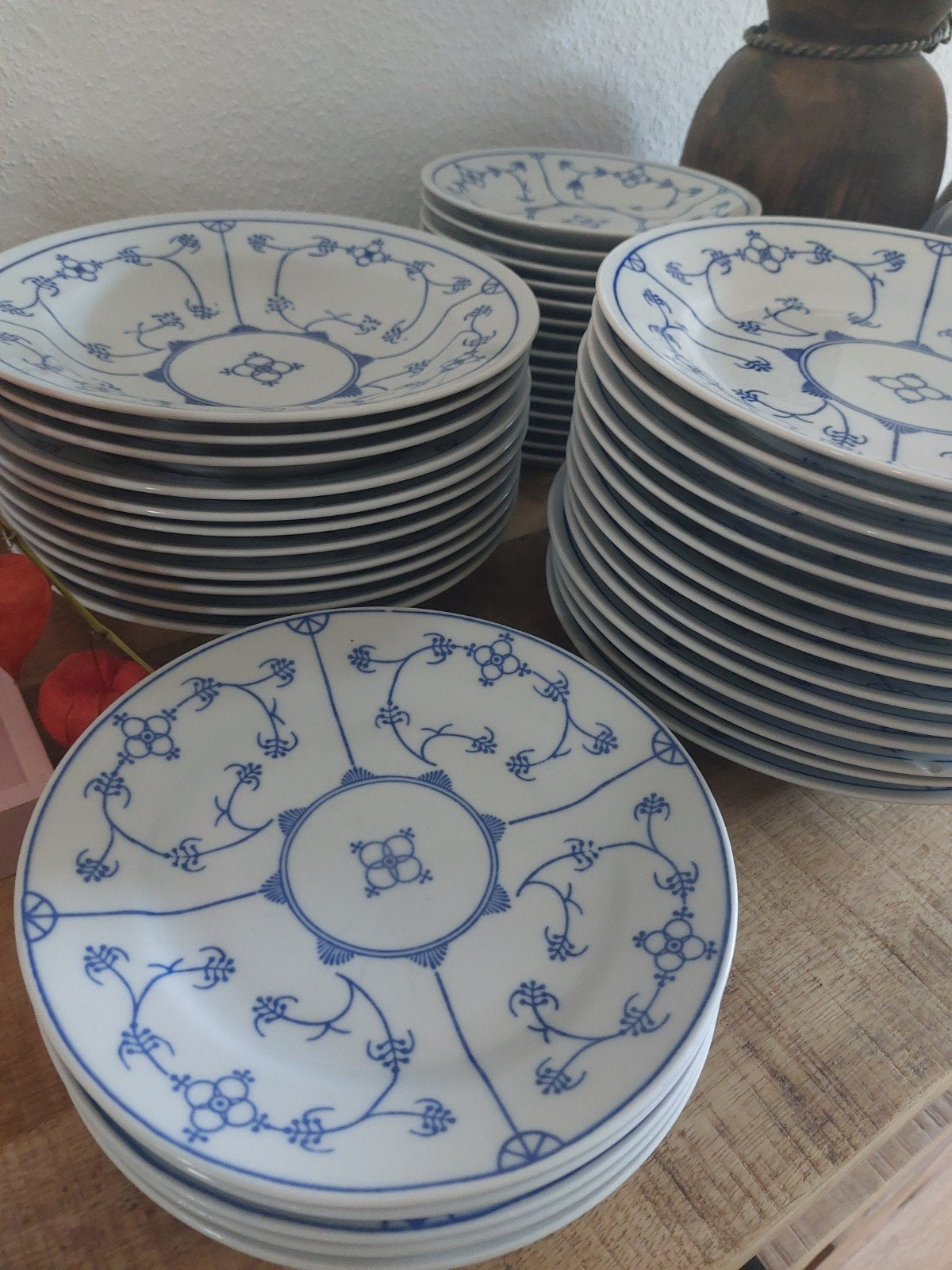 jager servies blauw, Ophalen, Overige merken, Keramiek, Landelijk/Boerenbont