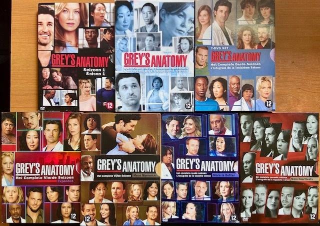 Grey's Anatomy Seizoen 1-7, Cd's en Dvd's, Gebruikt, Boxset, Drama, Ophalen of Verzenden