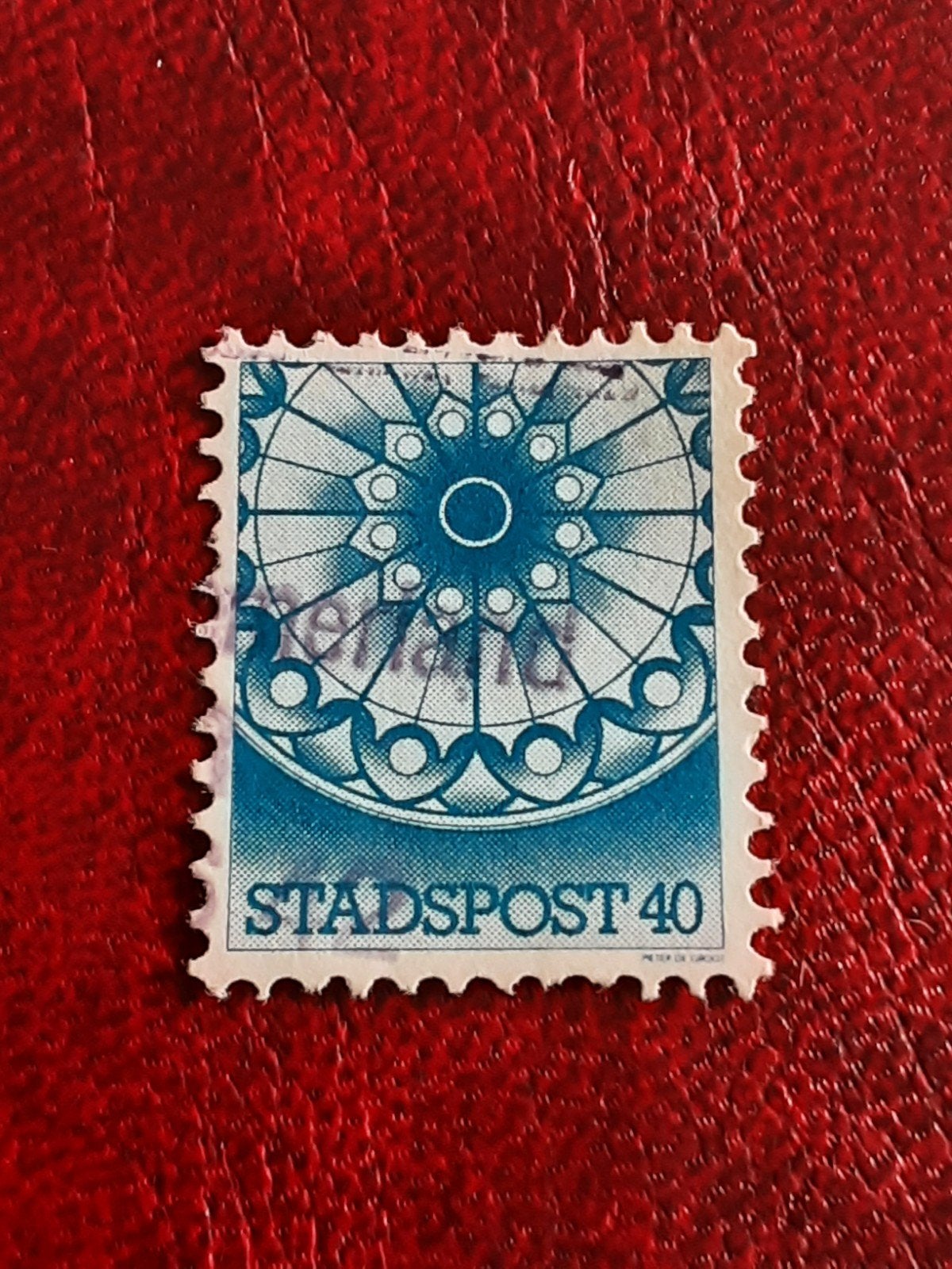 Stads en streekpost.  Rozet Blauw 40ct ( gest), Ophalen of Verzenden, Vóór koninkrijk, Euro's