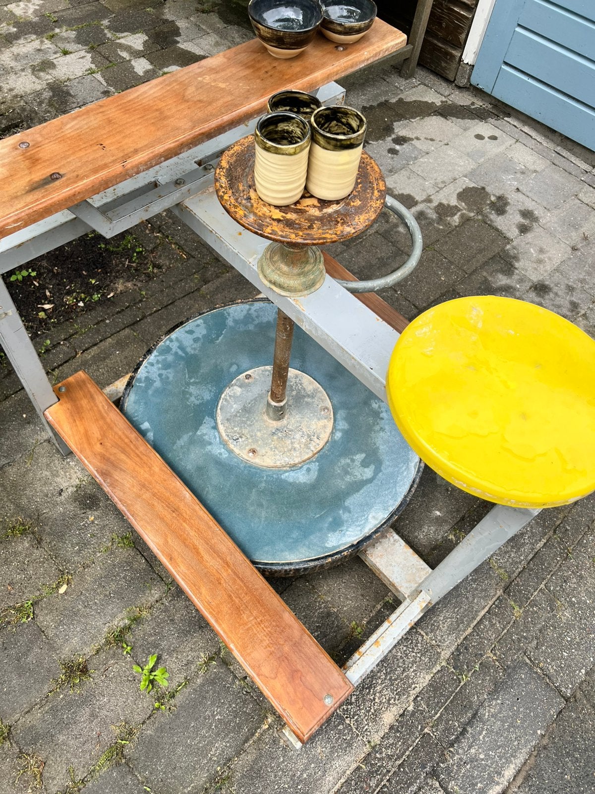 Schopschijf, Hobby en Vrije tijd, Pottenbakken, Ophalen of Verzenden, Gebruikt