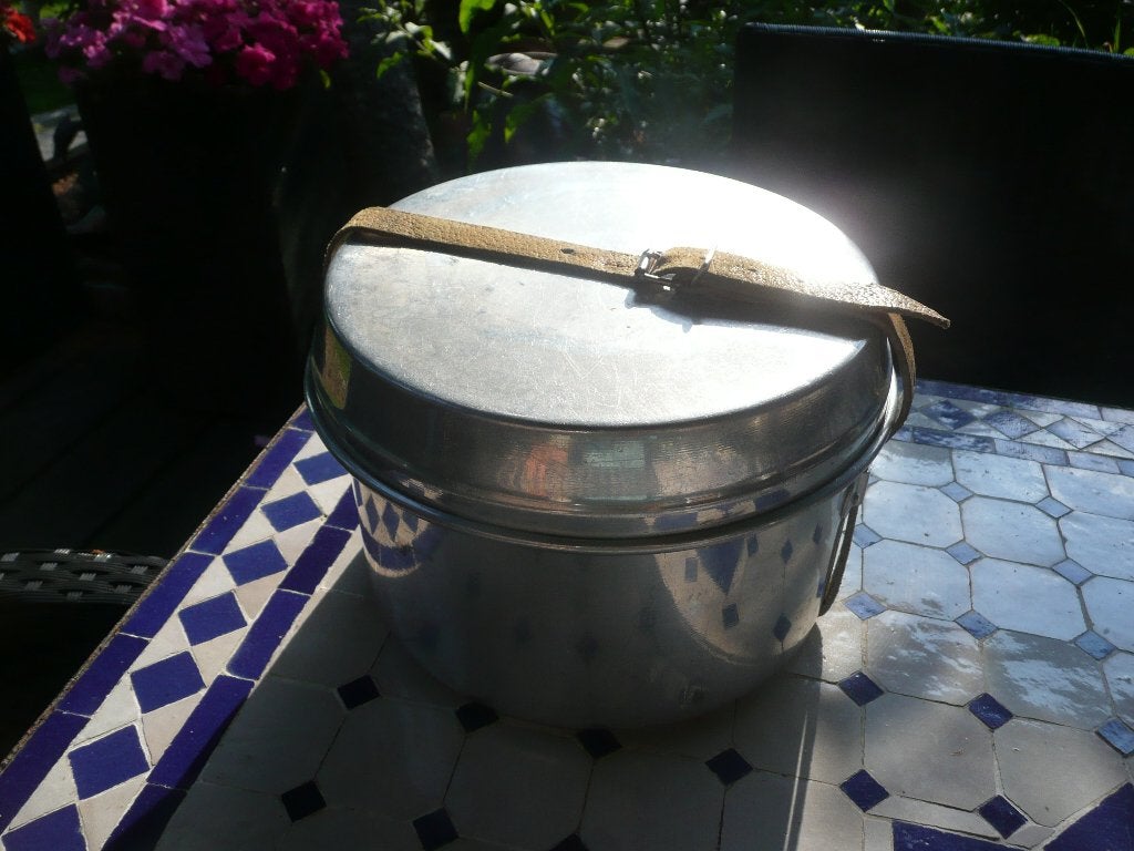 10 delige camping pannenset, Ophalen of Verzenden, Gebruikt