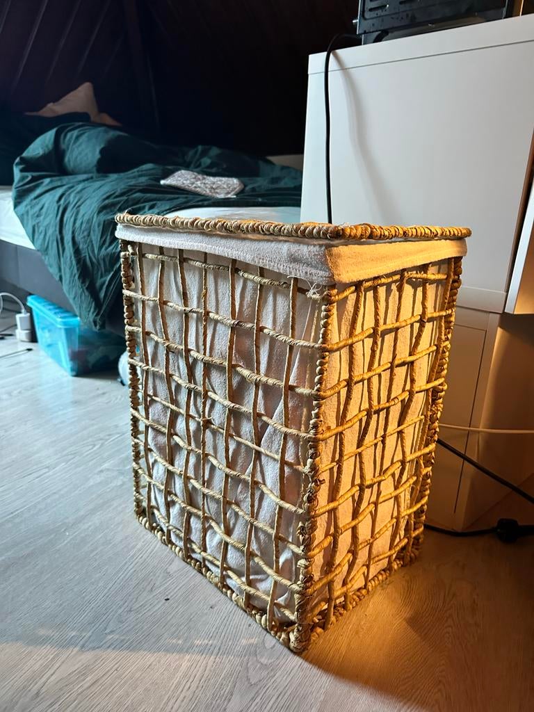 Sostrene Grene Wasmand, Ophalen, Zo goed als nieuw, Rond, Riet