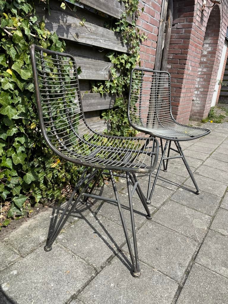Twee metalen stoelen van ptmd, Ophalen, Gebruikt, Twee, Metaal
