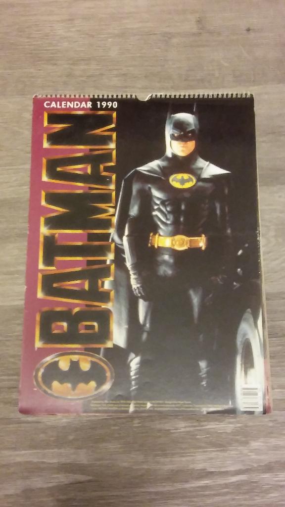 Batman superheld vintage kalender 1990 film serie, Verzenden, Gebruikt