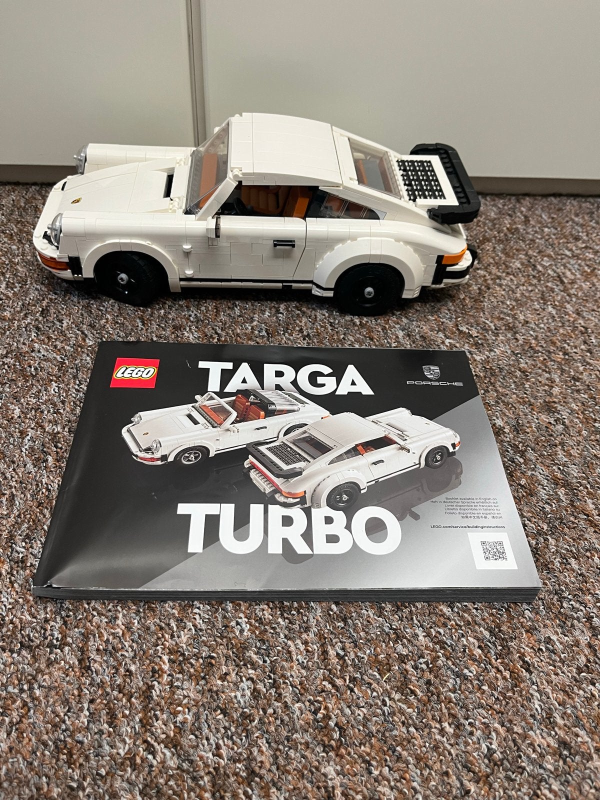Lego Porsche 911 Targa/Turbo (10295) met boekje, Ophalen, Zo goed als nieuw