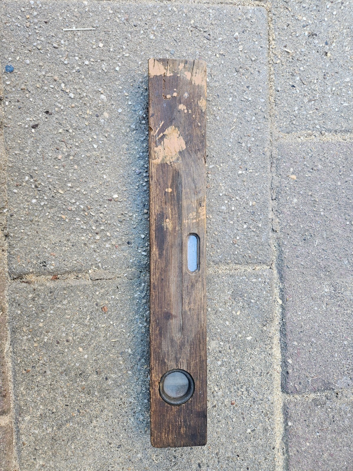 Oude houten waterpassen - set van 2, Ophalen of Verzenden, Gebruikt, Waterpas, Overige merken