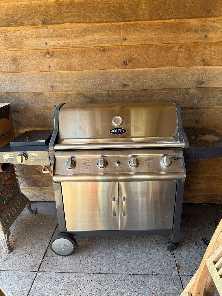 Boretti Grande Mezzo Gasbarbecue met 4 Pitten en Zijbrander, Ophalen, Gebruikt, Boretti