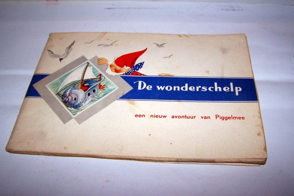 Antiek plaatjesalbum Piggelmee De Wonderschelp. Izgs., Ophalen of Verzenden, Zo goed als nieuw, Plaatjesalbum