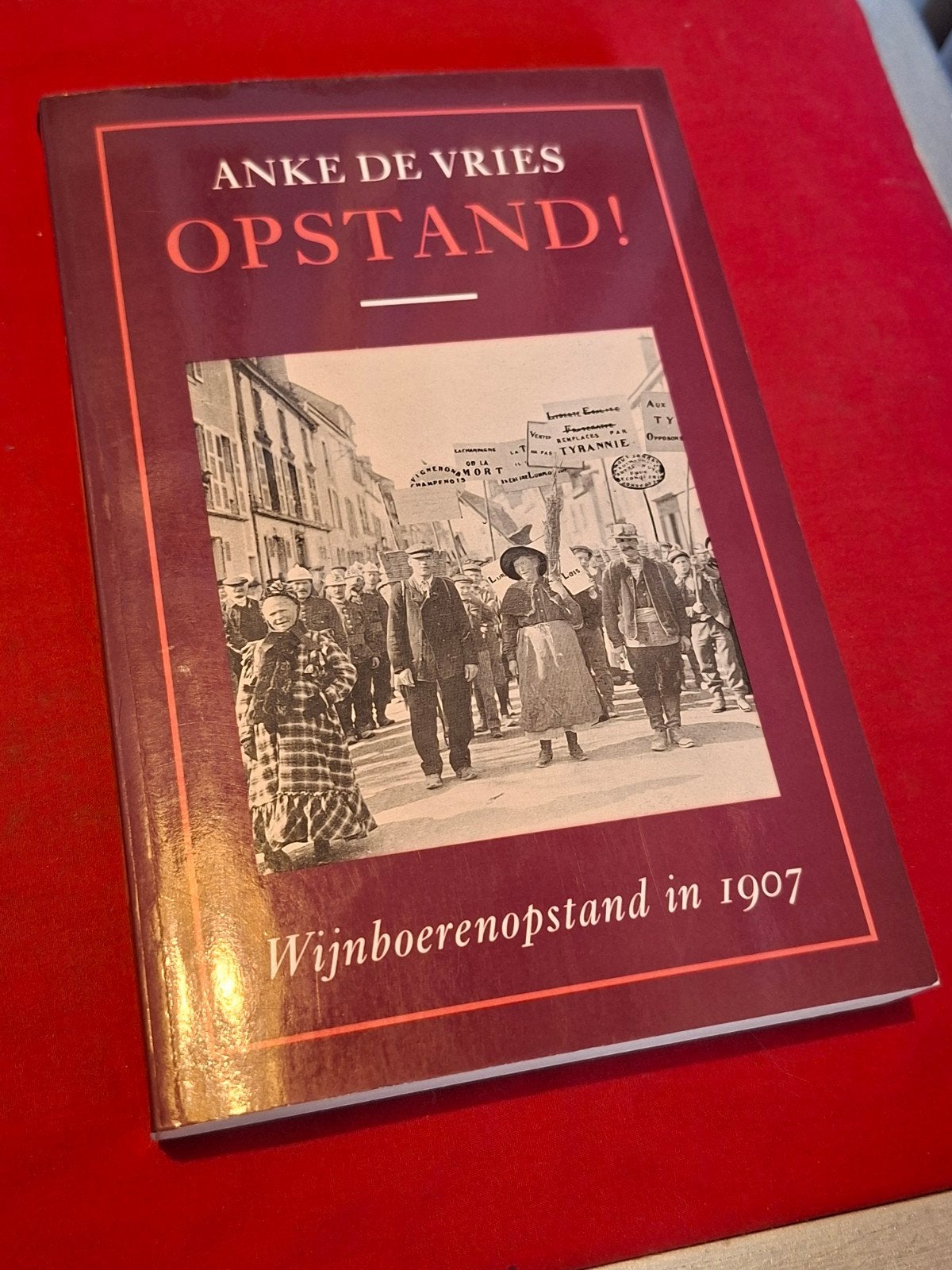 GESIGNEERD Opstand! Anke de Vries. Wijnboerenopstand in 1907, Ophalen of Verzenden, Gelezen
