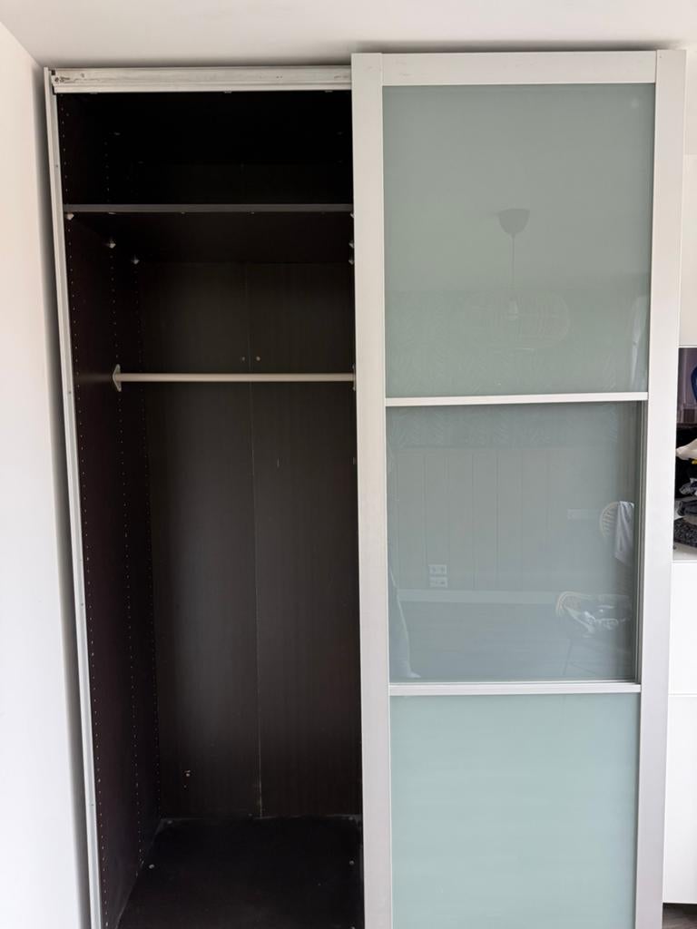 Kledingkast met schuifdeuren (150x236x66cm), Gebruikt, 200 cm of meer, 150 tot 200 cm, 50 tot 75 cm