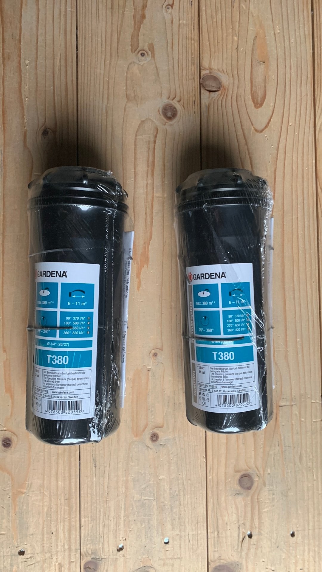 2x GARDENA T380 verzonken turbinesproeier – Nieuw