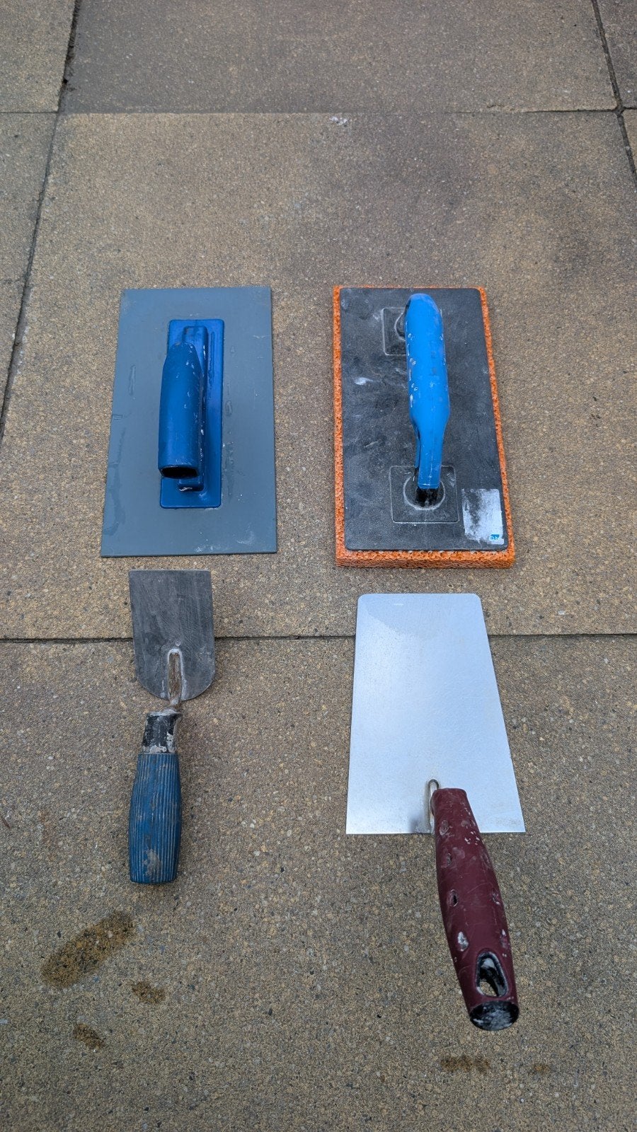 4 stuks Stukadoor gereedschap, Ophalen of Verzenden, Nieuw