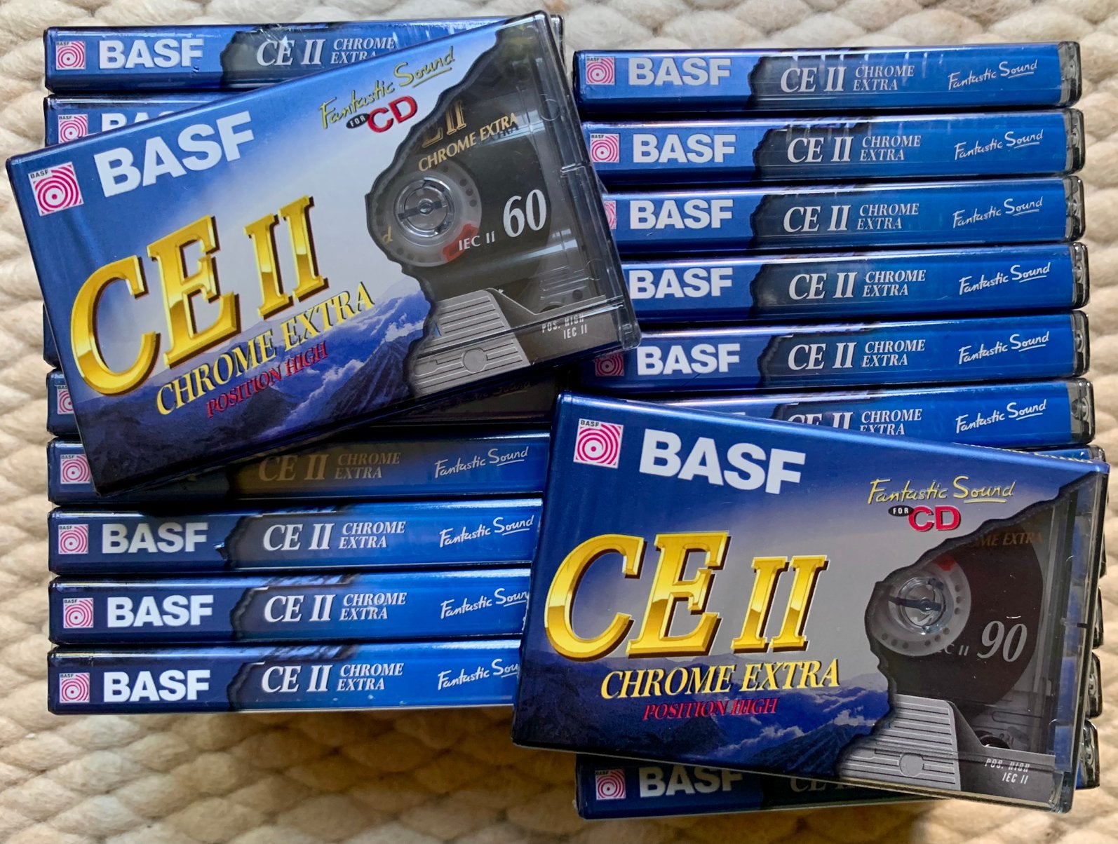NOS BASF Chrome Extra II CEII 60 90 cassettebandjes OVP NEW, 2 t/m 25 bandjes, BASF, Basf SE Carl-Bosch-Straße 38⁩ 67063 Ludwigshafen am Rhein Duitsland