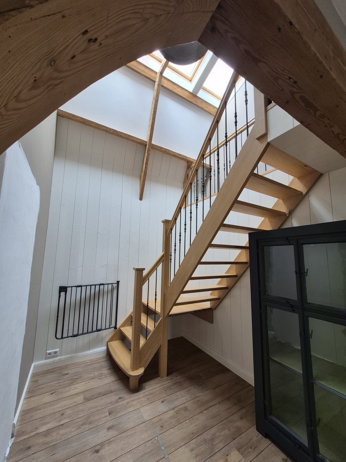 Mooie frake open trap / eiken trap, Doe-het-zelf en Verbouw, Ladders en Trappen, Ophalen, Gebruikt, Trap, 2 tot 4 meter