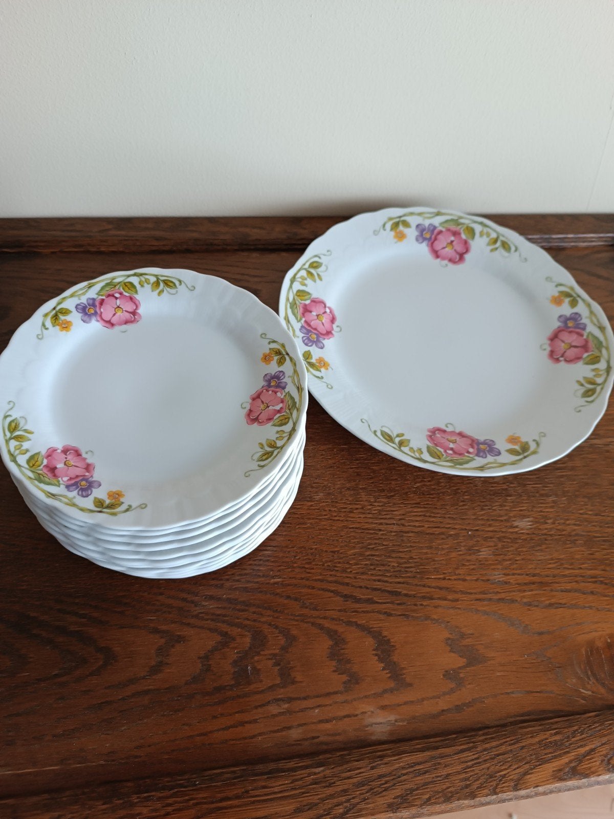 Set van 8 Mitterteich Bavaria porseleinen borden, Antiek en Kunst, Ophalen