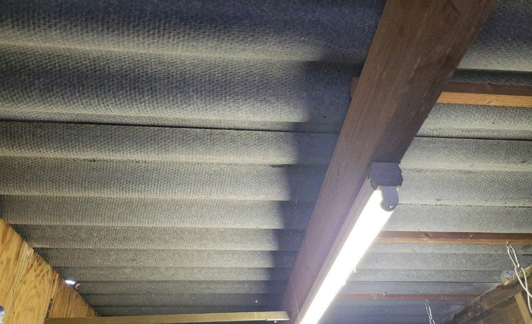 GRATIS Dakplaten schuur/golfplaten, Doe-het-zelf en Verbouw, Gebruikt, 15 m² of meer, Metaal, Ophalen
