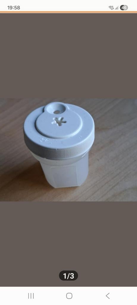 Tupperware voor peper en zout op reis., Ophalen, Zo goed als nieuw, Wit, Overige typen