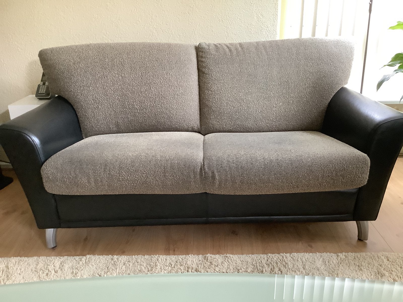 Leolux 2,5 zits bank 2 stuks, Ophalen, Gebruikt, 150 tot 200 cm, Tweepersoons