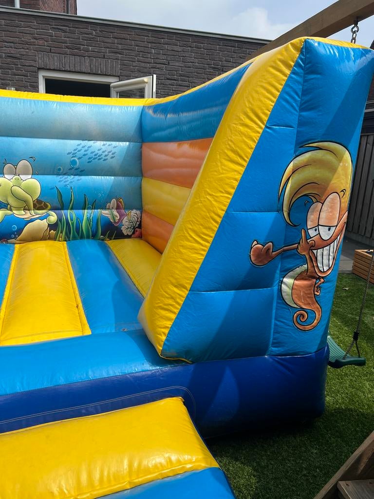 Opblaasbaar springkasteel met zeethema (3x3), Ophalen, Zo goed als nieuw, Overige