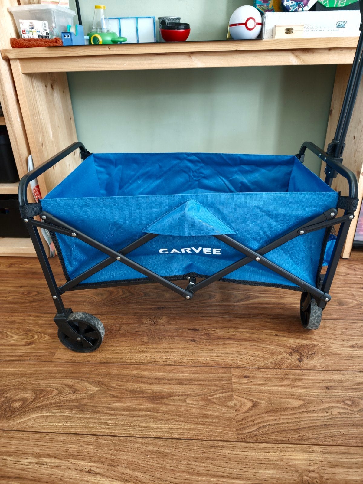 Opvouwbare bolderkar - CARVEE - Blauw, Ophalen of Verzenden, Opvouwbaar, Gebruikt