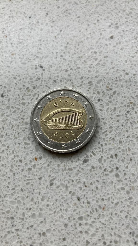 2 euromunt 2002 Ierland, Ophalen of Verzenden, Ierland, 2 euro