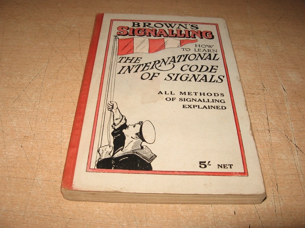Brown's Signalling,The international code of Signals, Ophalen of Verzenden, Gebruikt, Boek of Tijdschrift