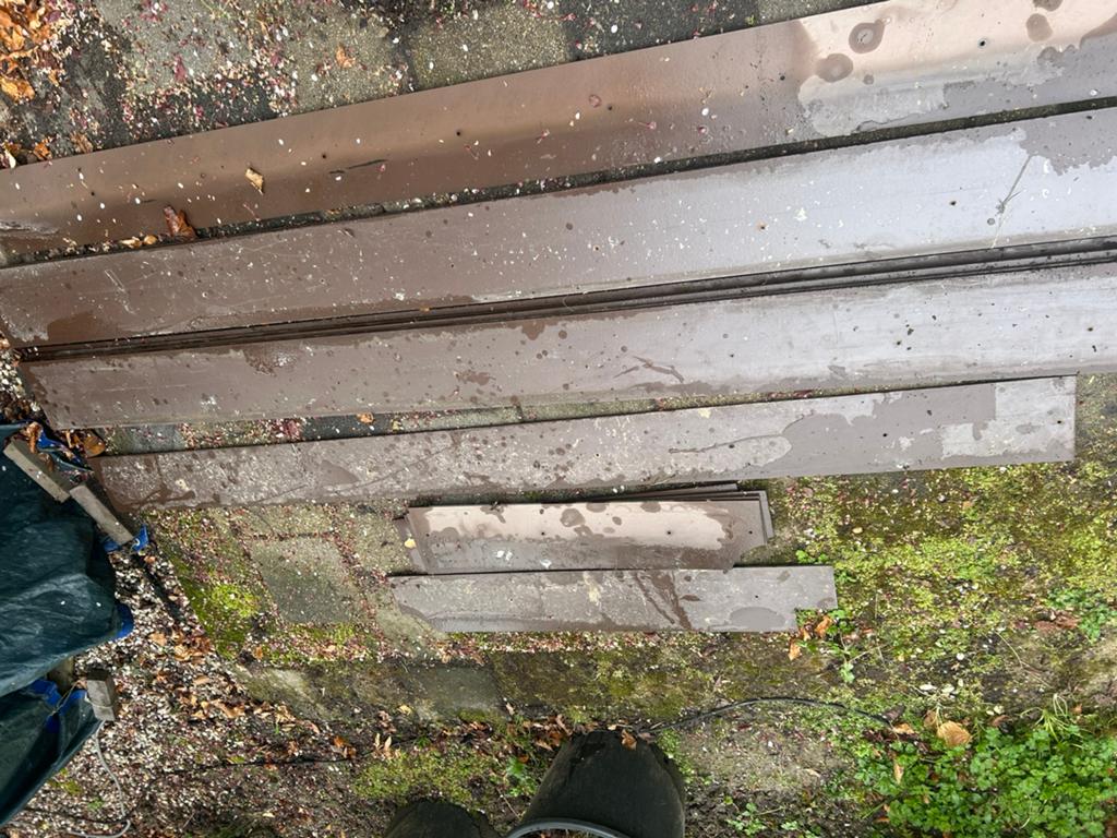 Trespa stroken, Doe-het-zelf en Verbouw, Hout en Planken, Ophalen, Minder dan 25 mm, Zo goed als nieuw, Minder dan 200 cm
