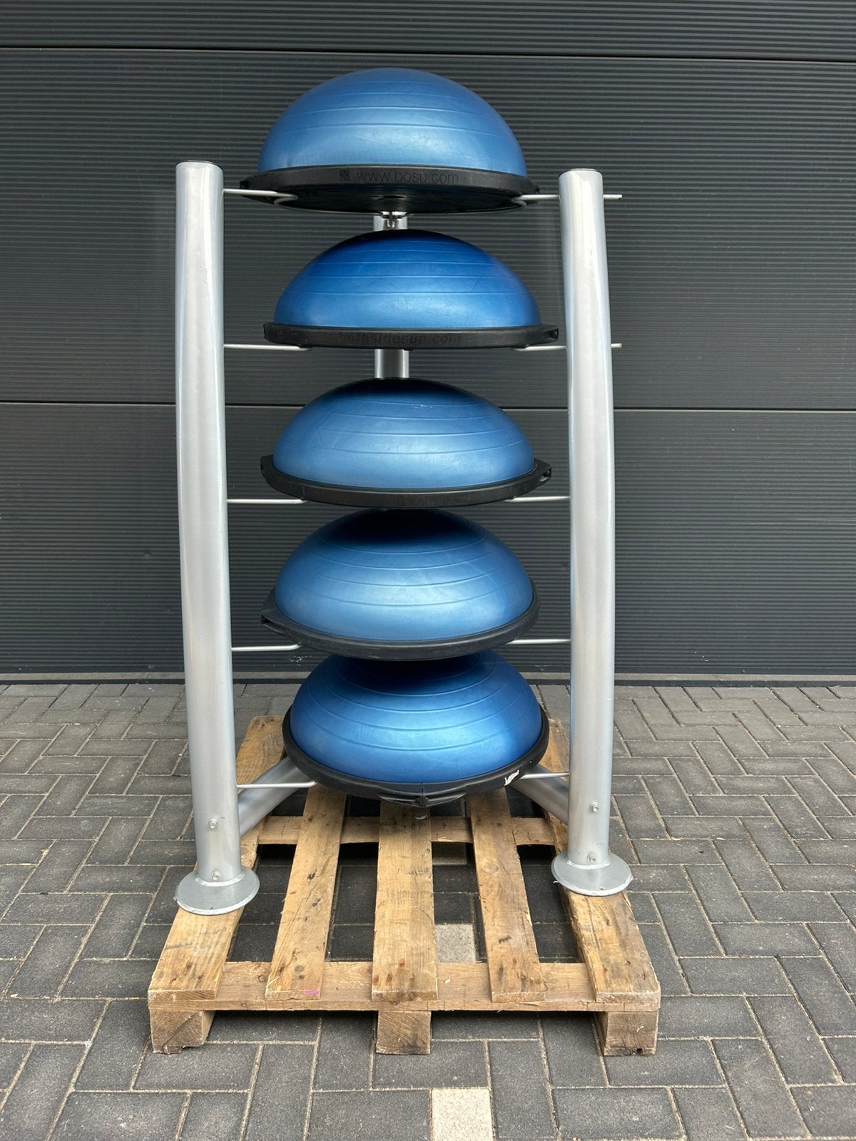 Bosuball bosu bal opbergrek balance trainer core stabiliteit, Sport en Fitness, Fitnessmaterialen, Ophalen, Zo goed als nieuw