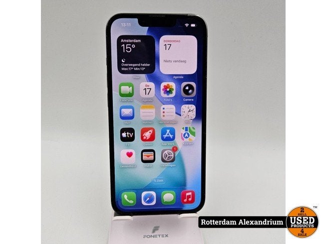 iPhone 13 Pro 256GB Batt.76% | Barst Achterkant, Apple, Zo goed als nieuw, Support@apple.com, One Apple Park Way
Cupertino, CA 95014
United States