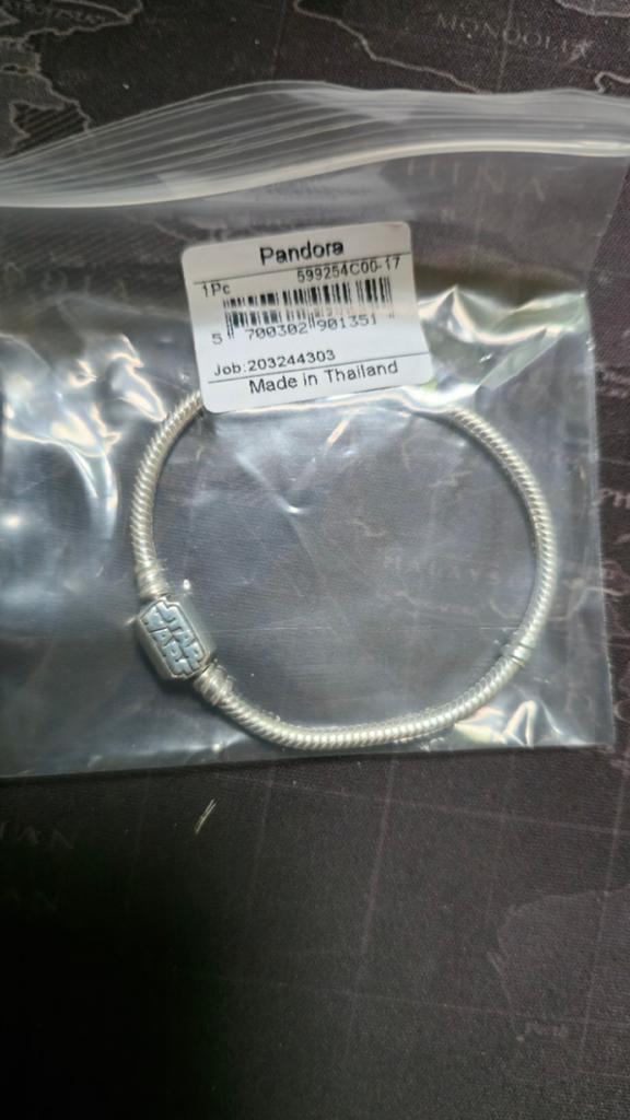 Pandora armbandje star wars, Ophalen of Verzenden, Zo goed als nieuw, Zilver, Navelpiercing