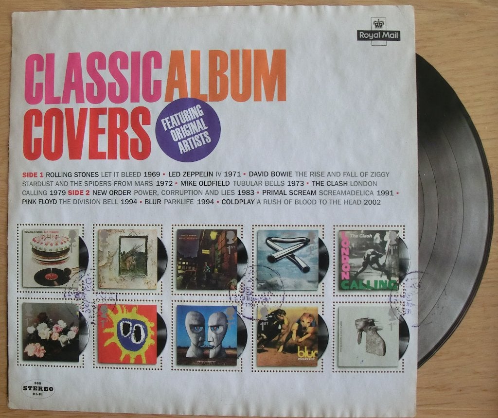 Classic album covers, blok gest, lees, Ophalen of Verzenden, Gestempeld