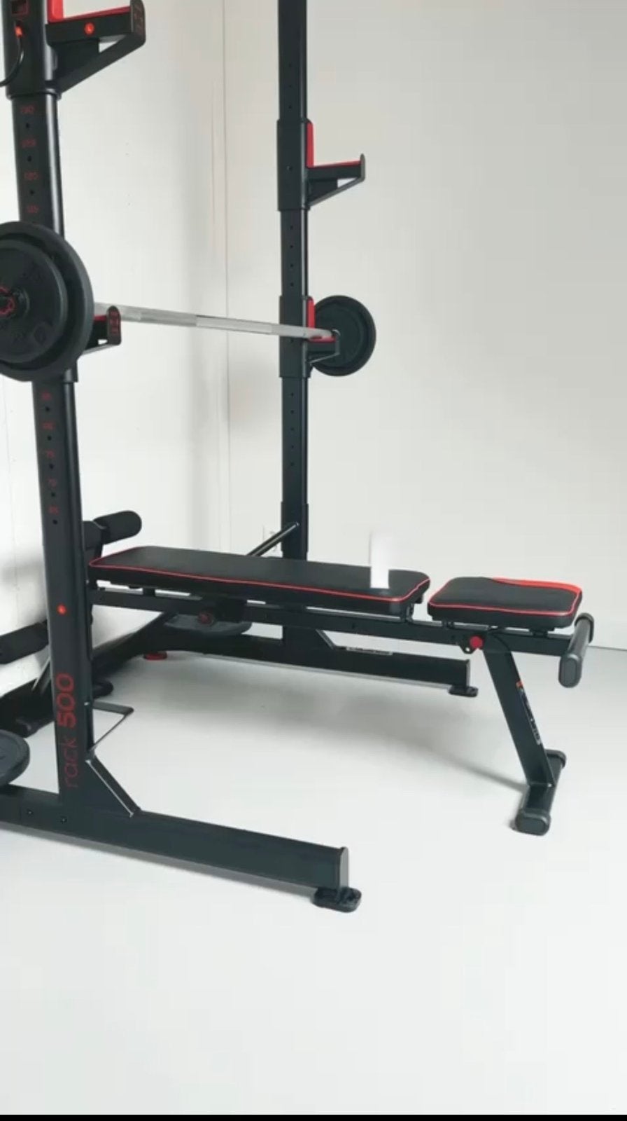 Krachttrainingsrack / squatrack / benchpress/ home fitness, Ophalen, Zo goed als nieuw, Krachtstation