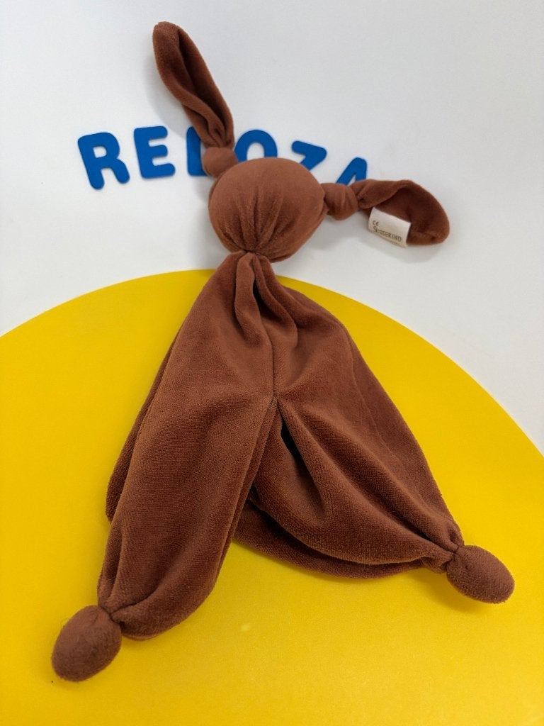 K3201 sussekind doek doekje pop konijn bruin, Ophalen of Verzenden, Zo goed als nieuw, Overige typen