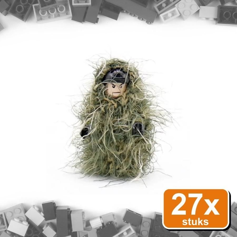 Partij 27x ghillie suit camouflage voor minifiguren, Verzamelen, Ophalen of Verzenden, Landmacht, Nederland