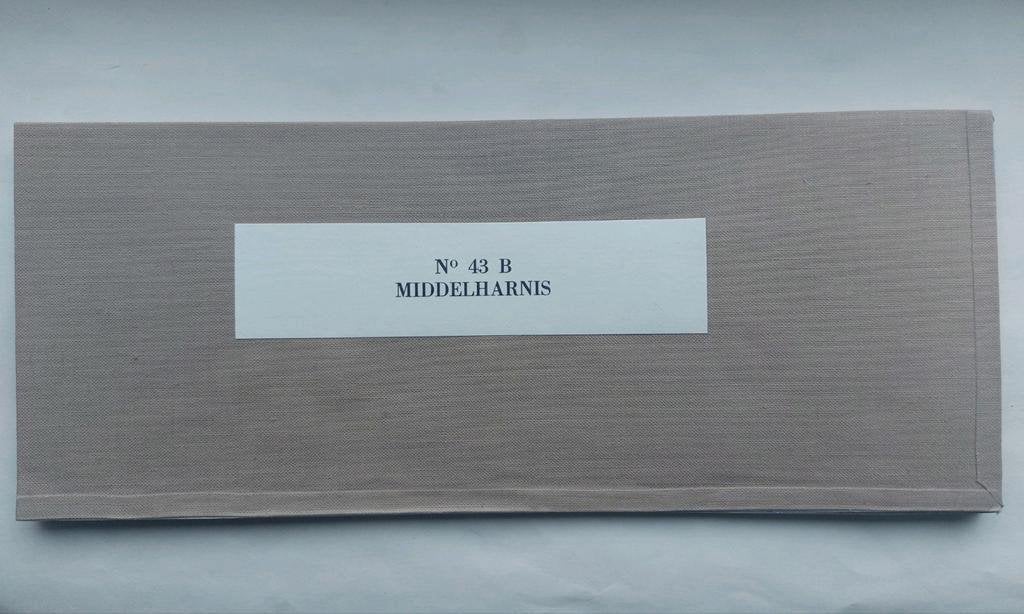 43B stafkaart uit 1968 Middelharnis Den Bommel Nieuwe Tonge, Boeken, Atlassen en Landkaarten, Staat der Nederlanden, Ophalen of Verzenden