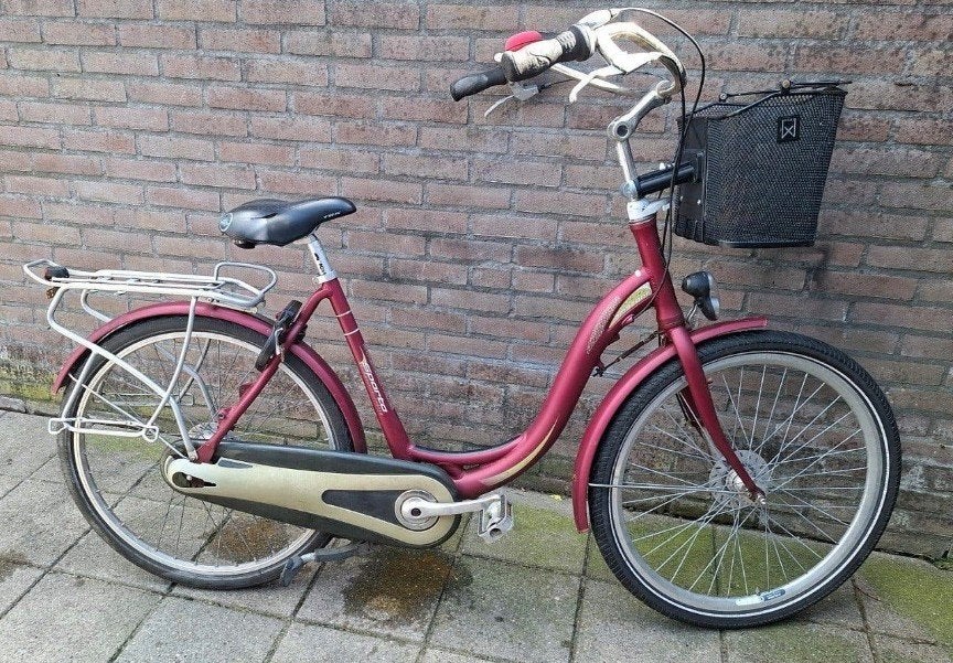 mooie mama fiets met lage instap, Fietsen en Brommers, Fietsen | Dames | Moederfietsen, 2 zitjes, Gebruikt, Versnellingen, Ophalen