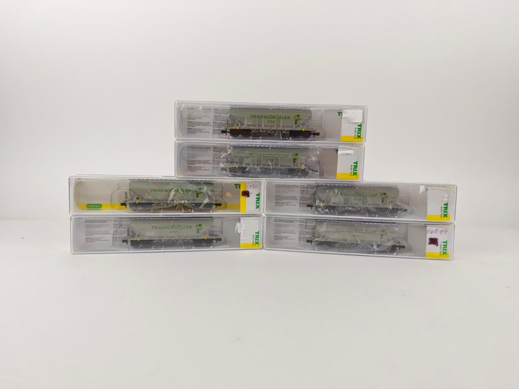 Trix N Spoor Goederenwagens Transcereales C.T.C. (6 stuks), Hobby en Vrije tijd, Modeltreinen | H0, Gelijkstroom, Trix, Wagon