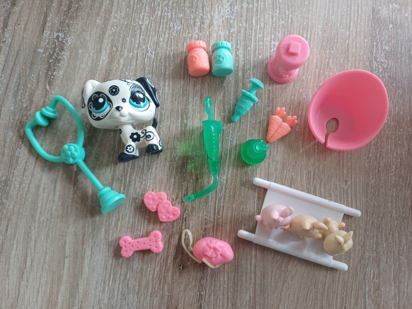 Littlest Pet Shop Dalmatiër #1613 & accessoires Hasbro, Ophalen of Verzenden, Gebruikt