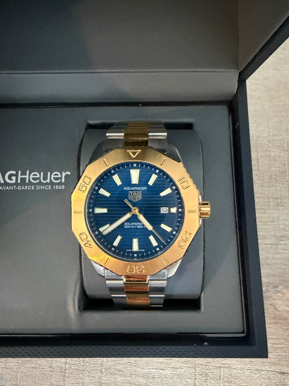 TAG Heuer Aquaracer - Zo goed als nieuw, Staal, Polshorloge, Ophalen of Verzenden, Zo goed als nieuw