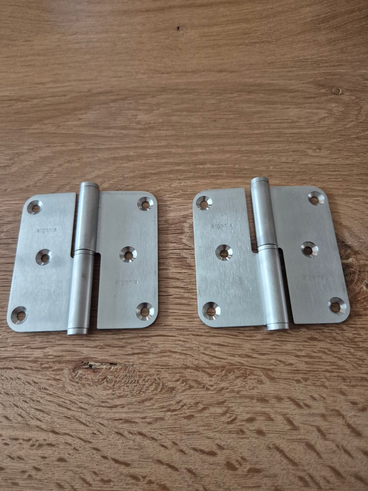 Argenta RVS paumelle 89x89mm afgeronde hoeken, Ophalen of Verzenden, Nieuw, Rvs, Scharnier