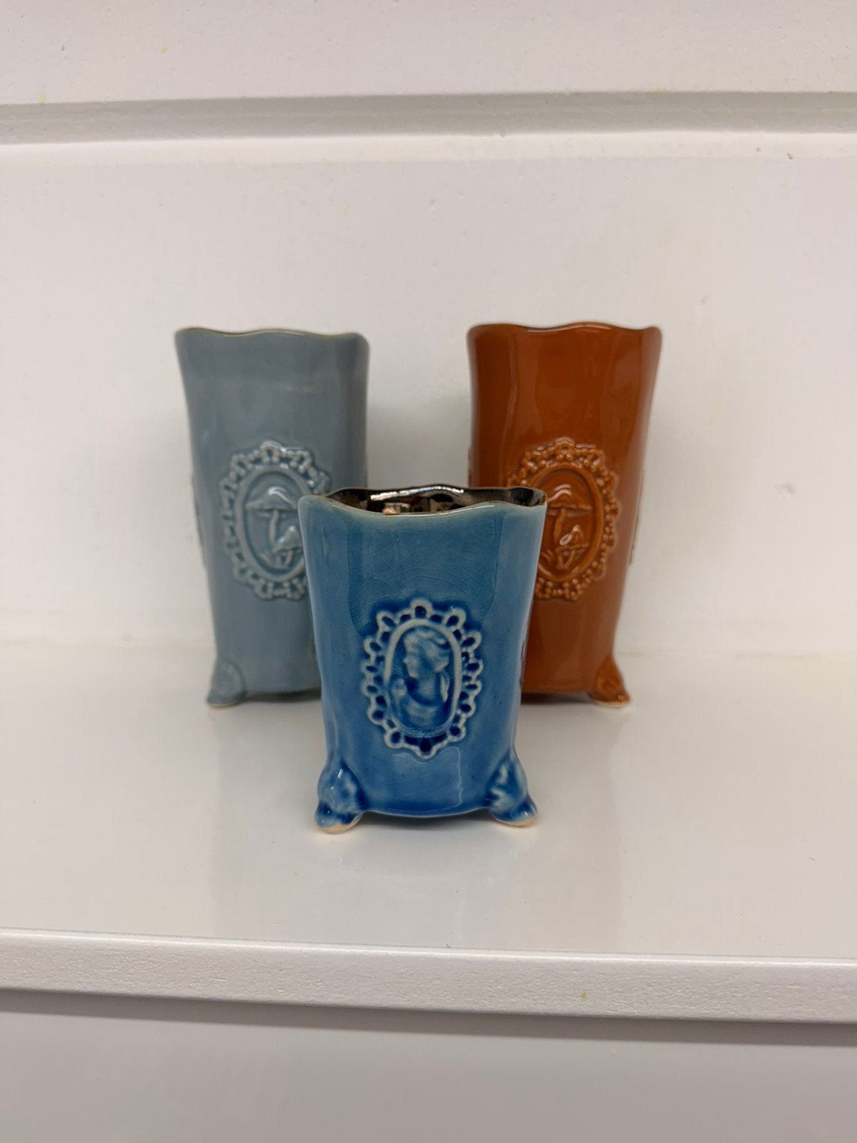 Des Pots 3 leuke bloemvaasjes, Ophalen of Verzenden, Zo goed als nieuw